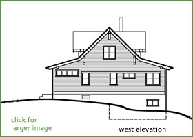 west elevation